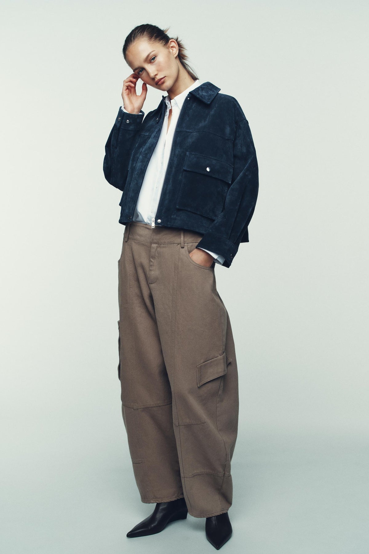 Leather Bomber Jacket