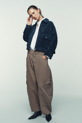 Leather Bomber Jacket