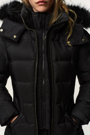 Water-repellent puffer jacket