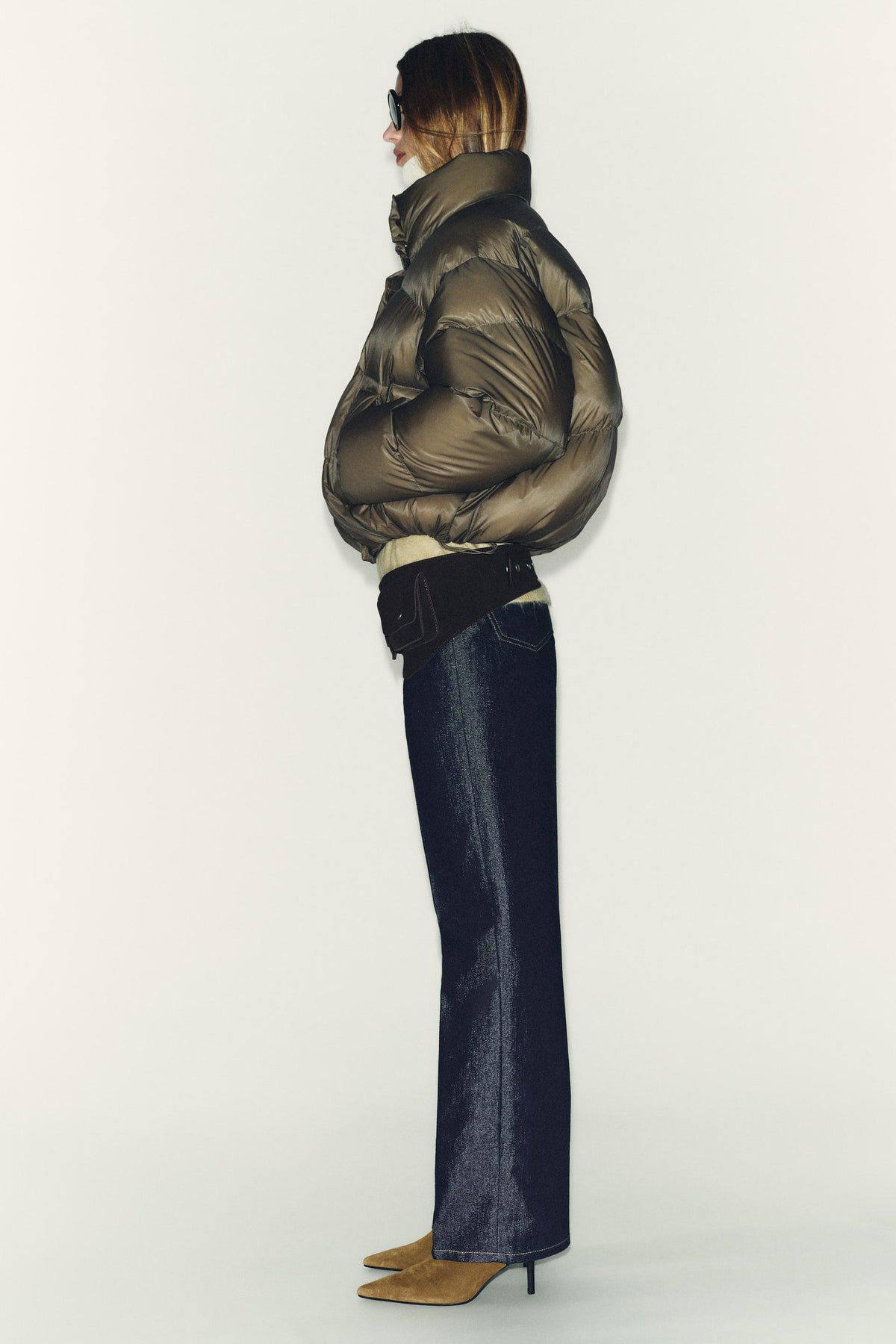 Water-repellent puffer jacket