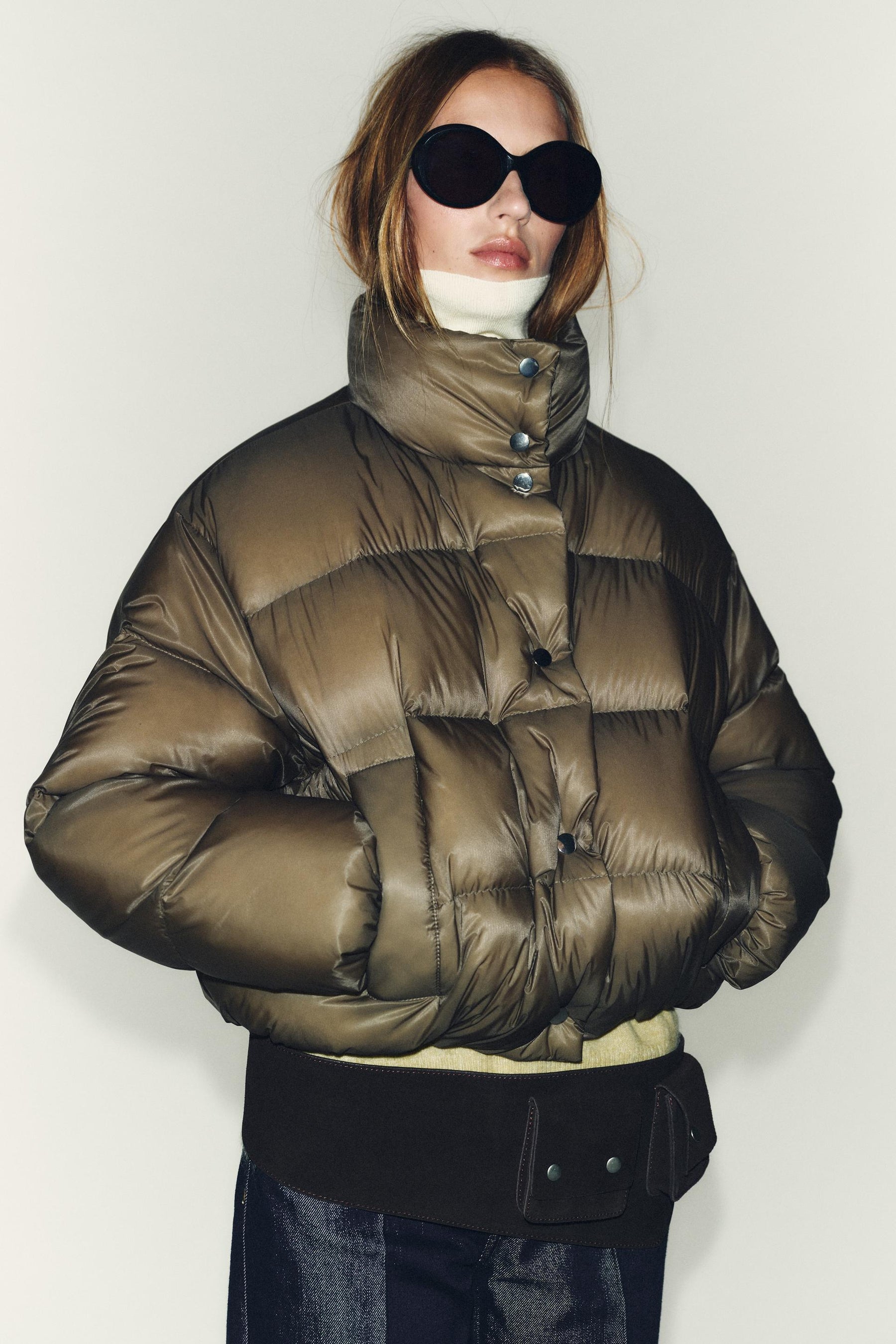 Water-repellent puffer jacket