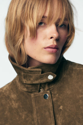 Leather Bomber Jacket