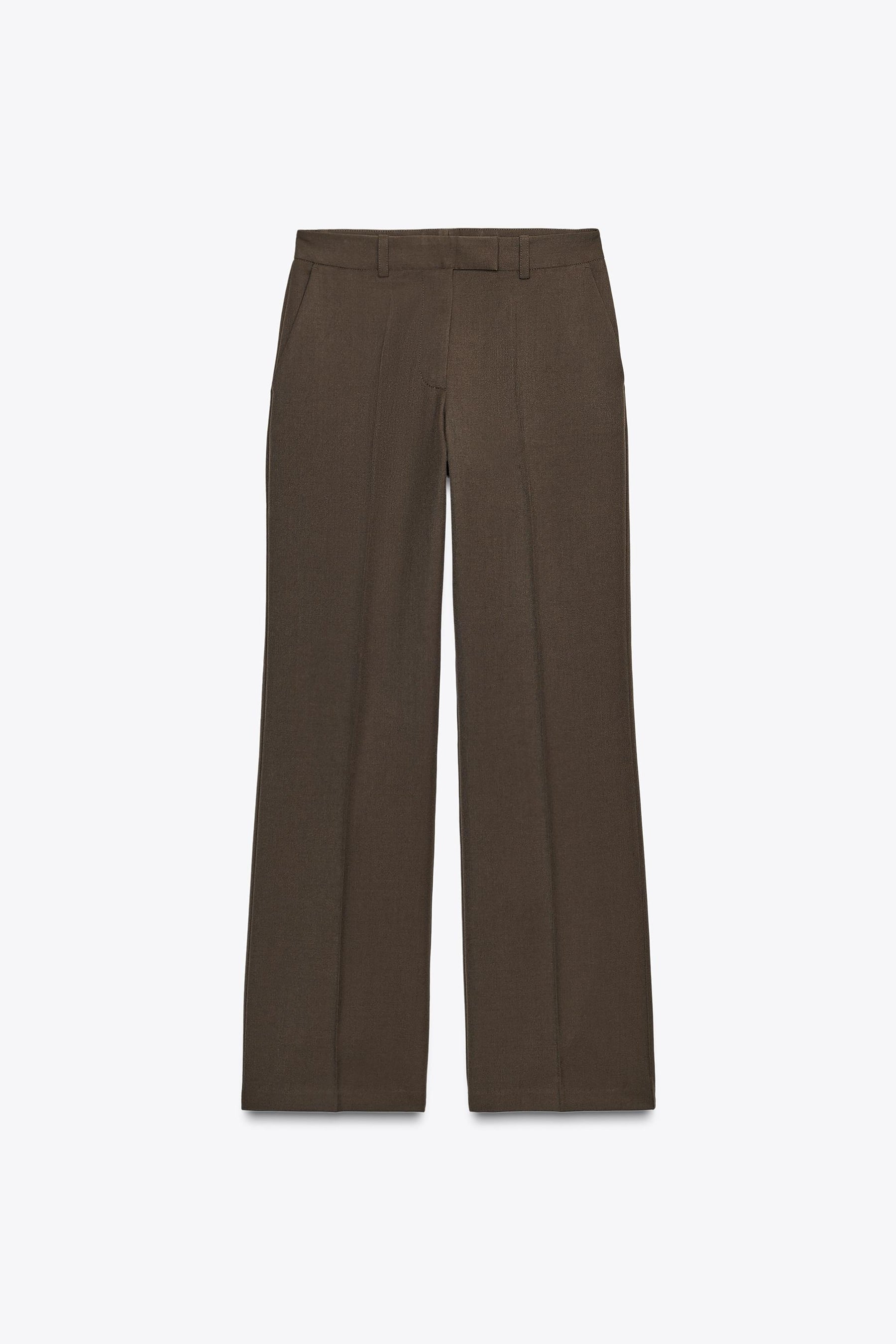 STRAIGHT-LEG HIGH-WAIST TROUSERS
