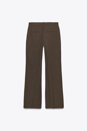 STRAIGHT-LEG HIGH-WAIST TROUSERS