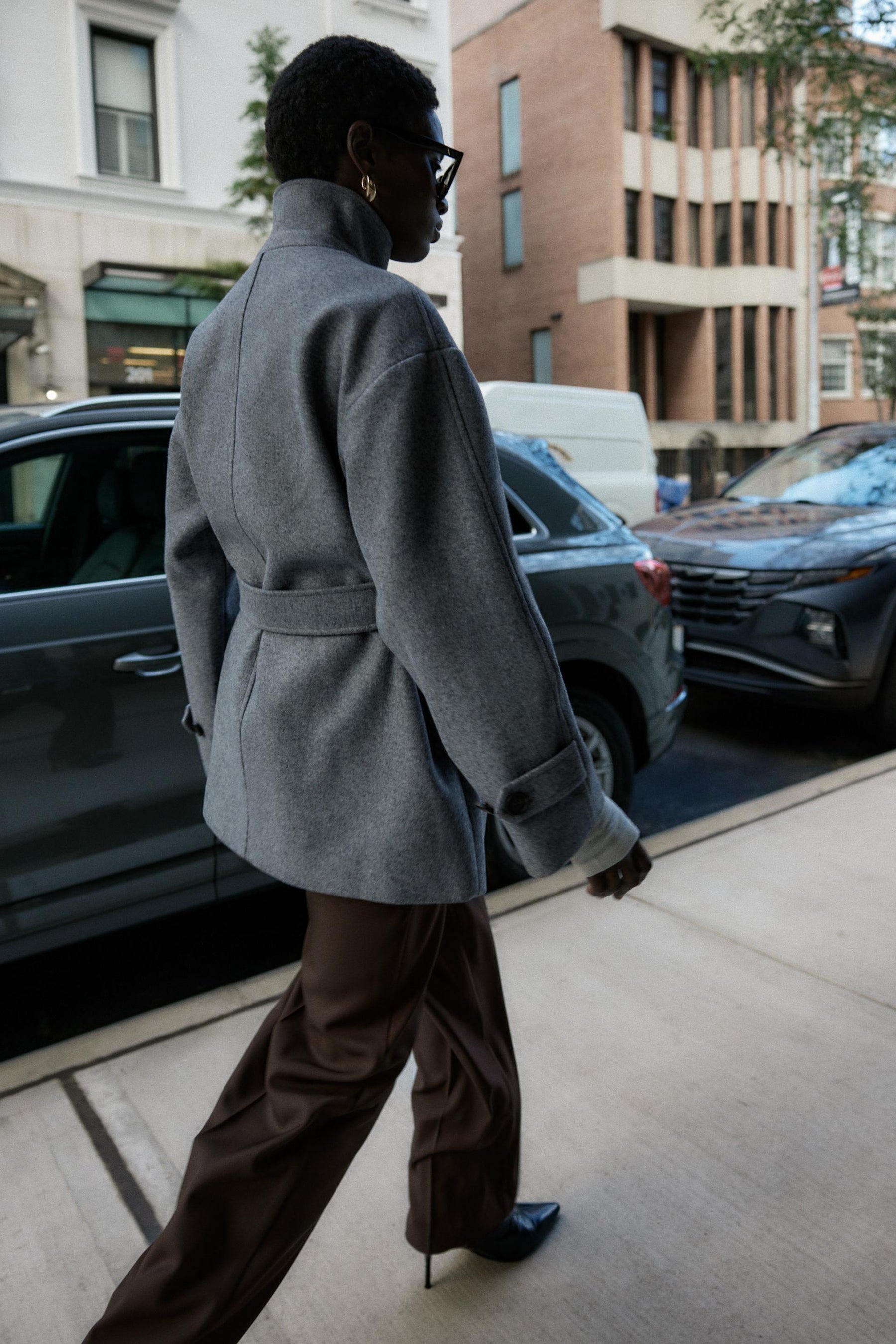 SOFT DOUBLE-POSITION COLLAR COAT - Image 3