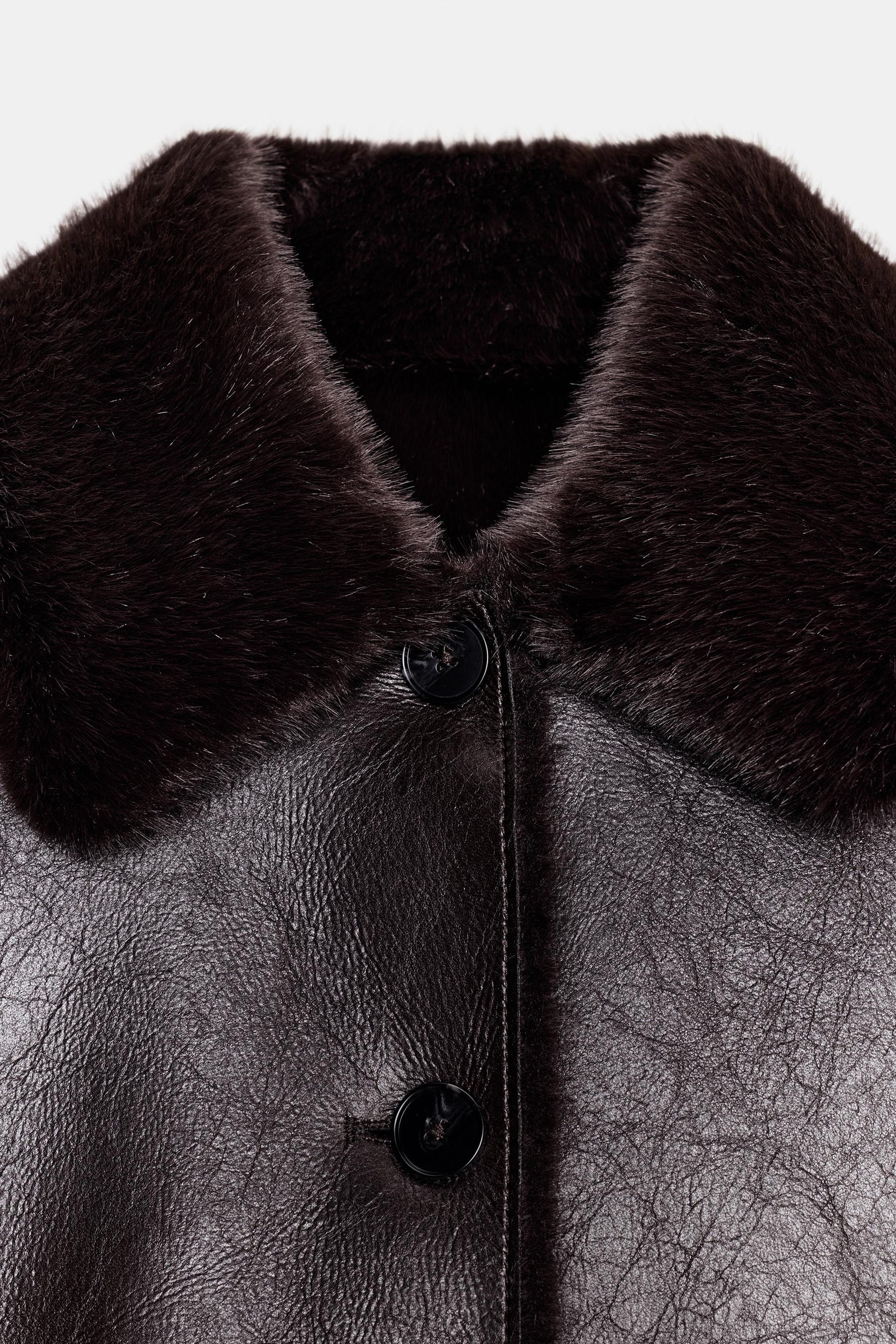 REVERSIBLE FAUX LEATHER JACKET