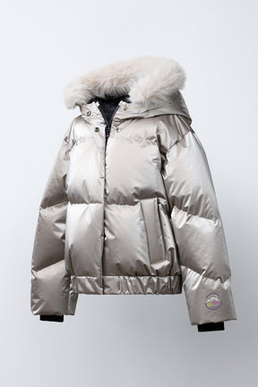 Metallic Down Ski Jacket - Image 3