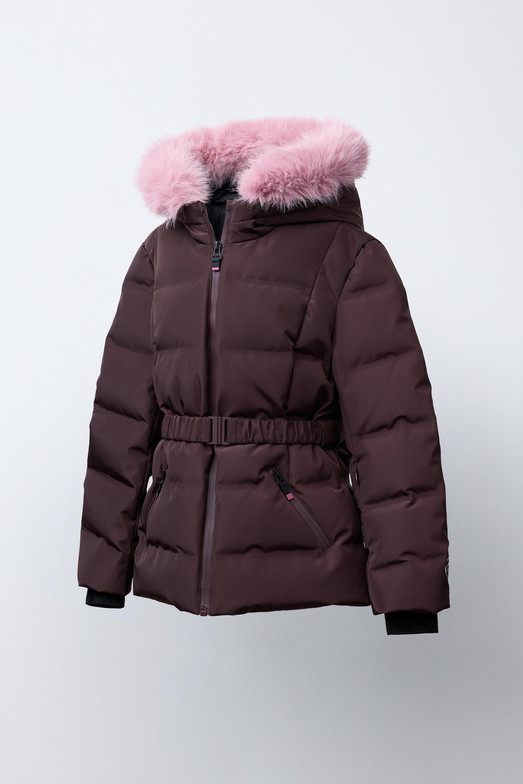 Belted Down Ski Puffer Jacket - Image 4