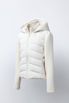 NEOPRENE-EFFECT SLEEVED PUFFER JACKET - Image 2