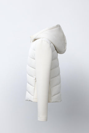 NEOPRENE-EFFECT SLEEVE PUFFER JACKET - Image 3