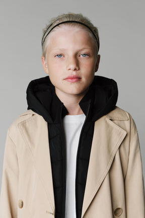 NEOPRENE-EFFECT SLEEVE PADDED JACKET - Image 8