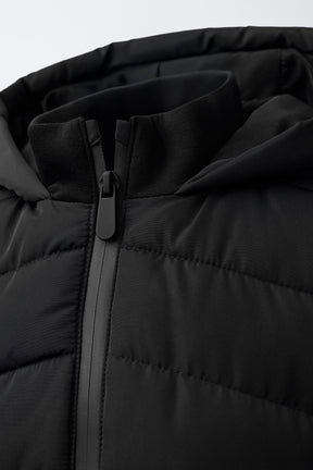 NEOPRENE-EFFECT SLEEVE PADDED JACKET - Image 5