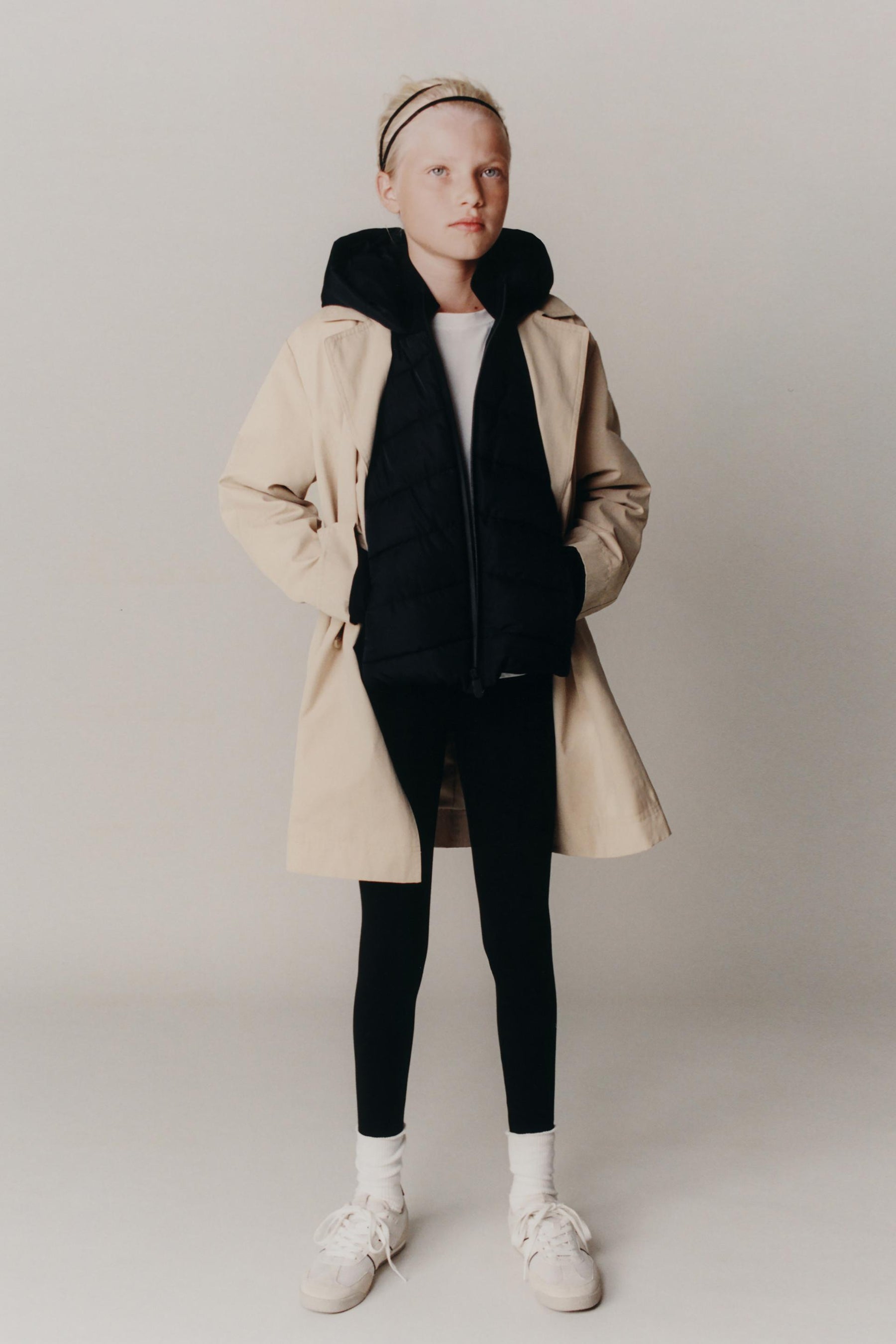 NEOPRENE-EFFECT SLEEVE PADDED JACKET - Image 9