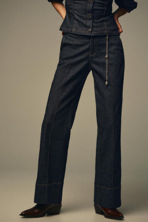 BOOTCUT DENIM TROUSERS