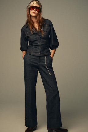 BOOTCUT DENIM TROUSERS