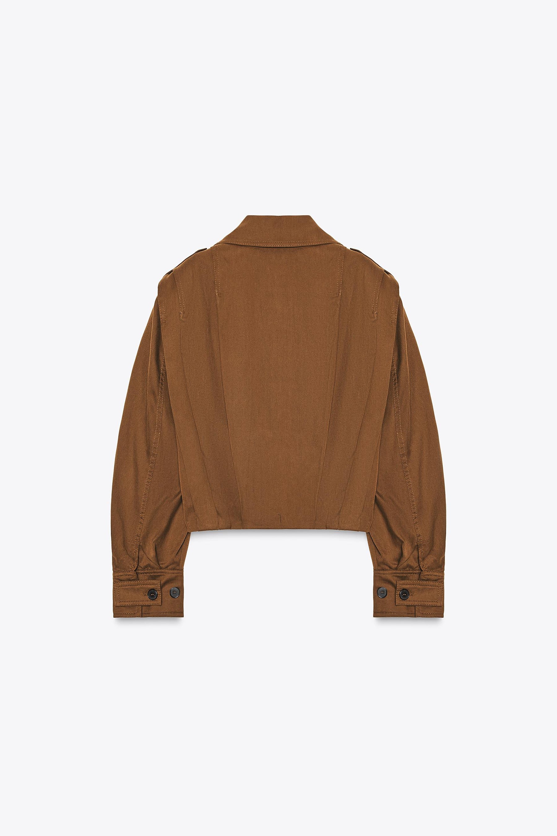 PLEATED JACKET WITH TABS ZW COLLECTION - Image 2