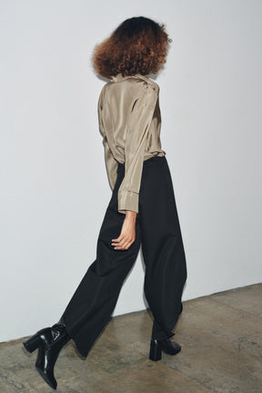 Wide-Leg Trousers with Vents
