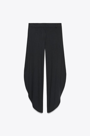 Pinstriped Trousers with Vents