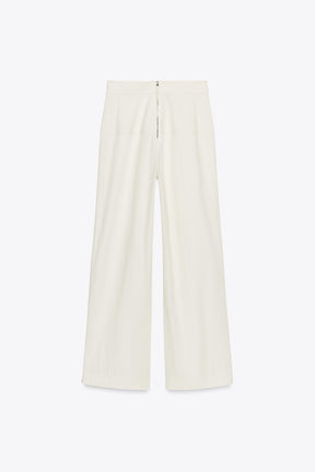 Trousers with Back Zip