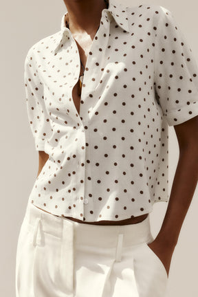 Tie Short Sleeve Shirt