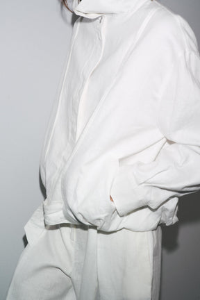 100% LINEN ZW COLLECTION BOMBER JACKET - Image 4