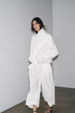 100% LINEN ZW COLLECTION BOMBER JACKET - Image 6