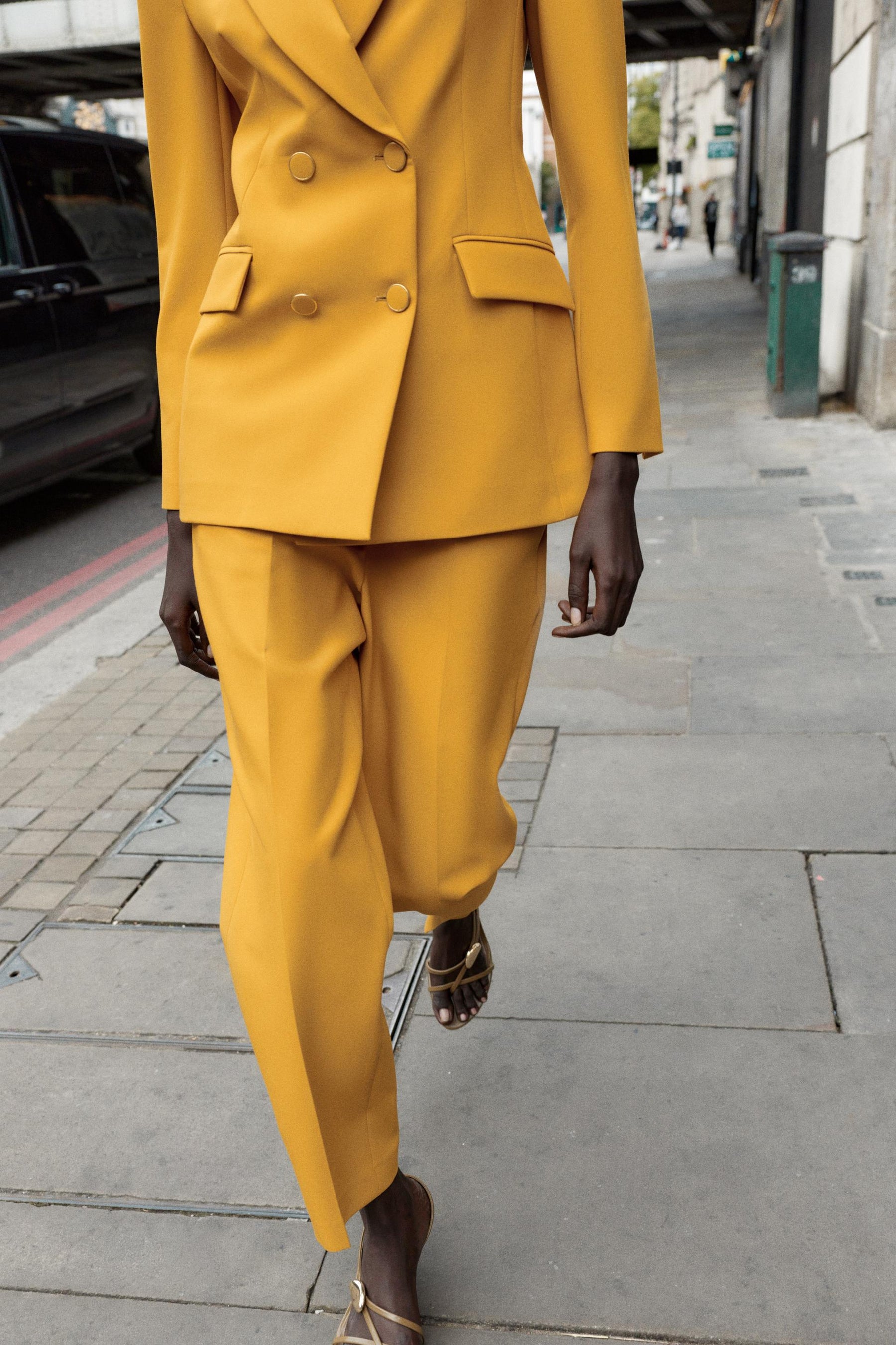 Slim High-Waist Trousers