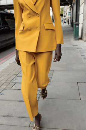 Slim High-Waist Trousers