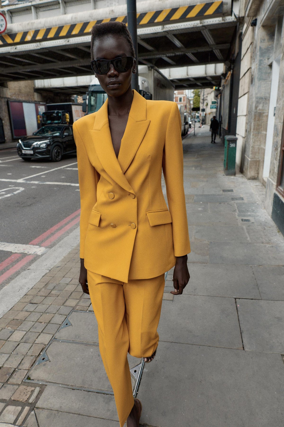 Slim High-Waist Trousers