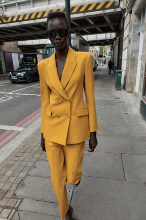 Slim High-Waist Trousers