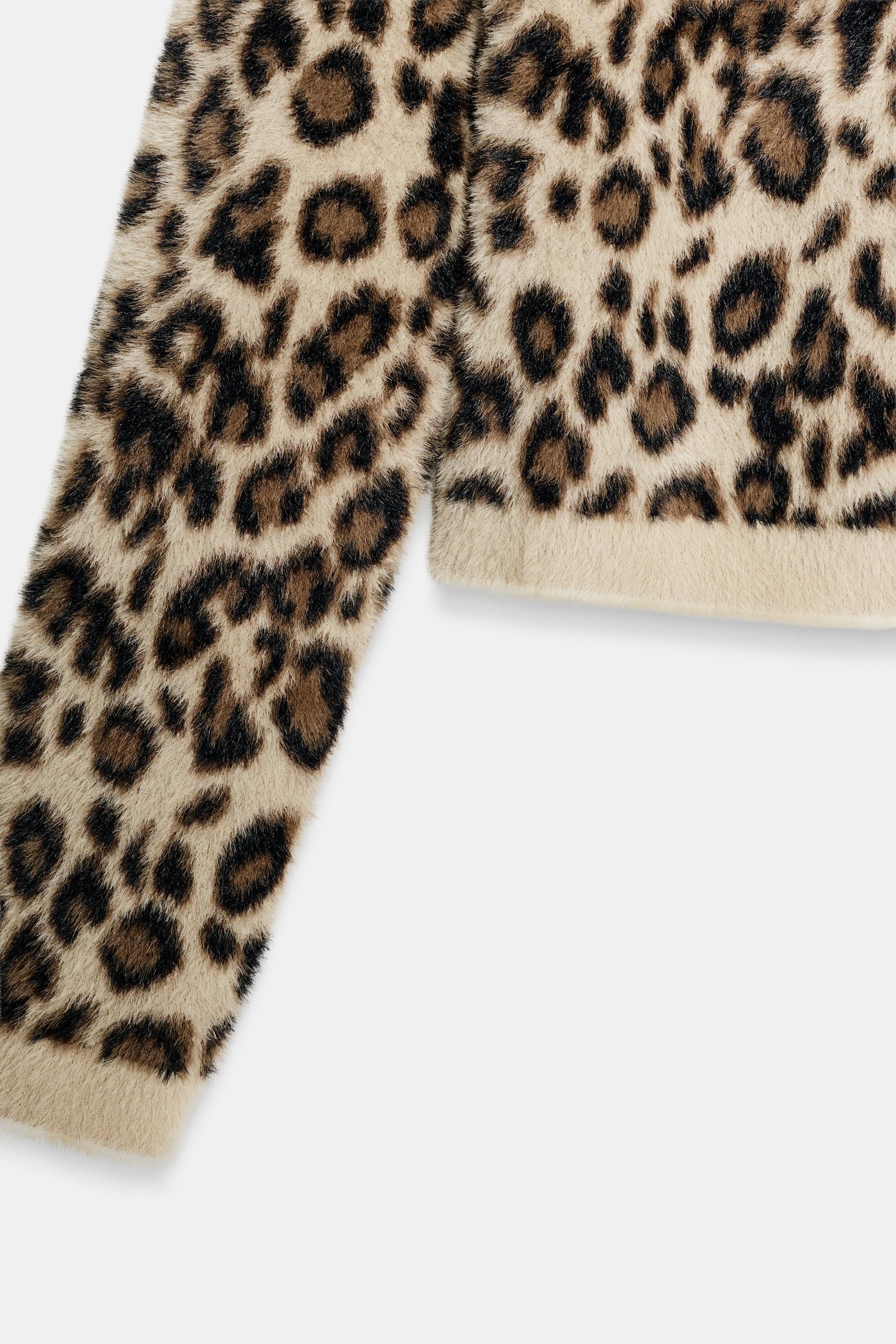 Animal Print Knit Jumper