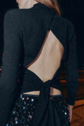 KNIT JUMPER WITH OPEN BACK - Image 4