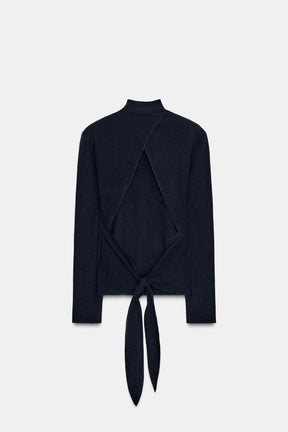 Open-Back Knit Jumper