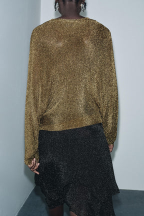 METALLIC KNIT JUMPER