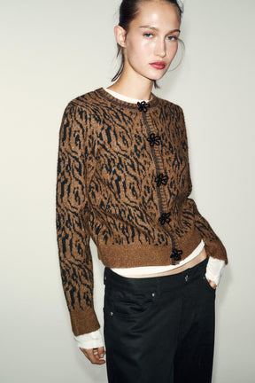 Jacquard Cardigan