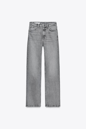 Straight High-Waist Jeans