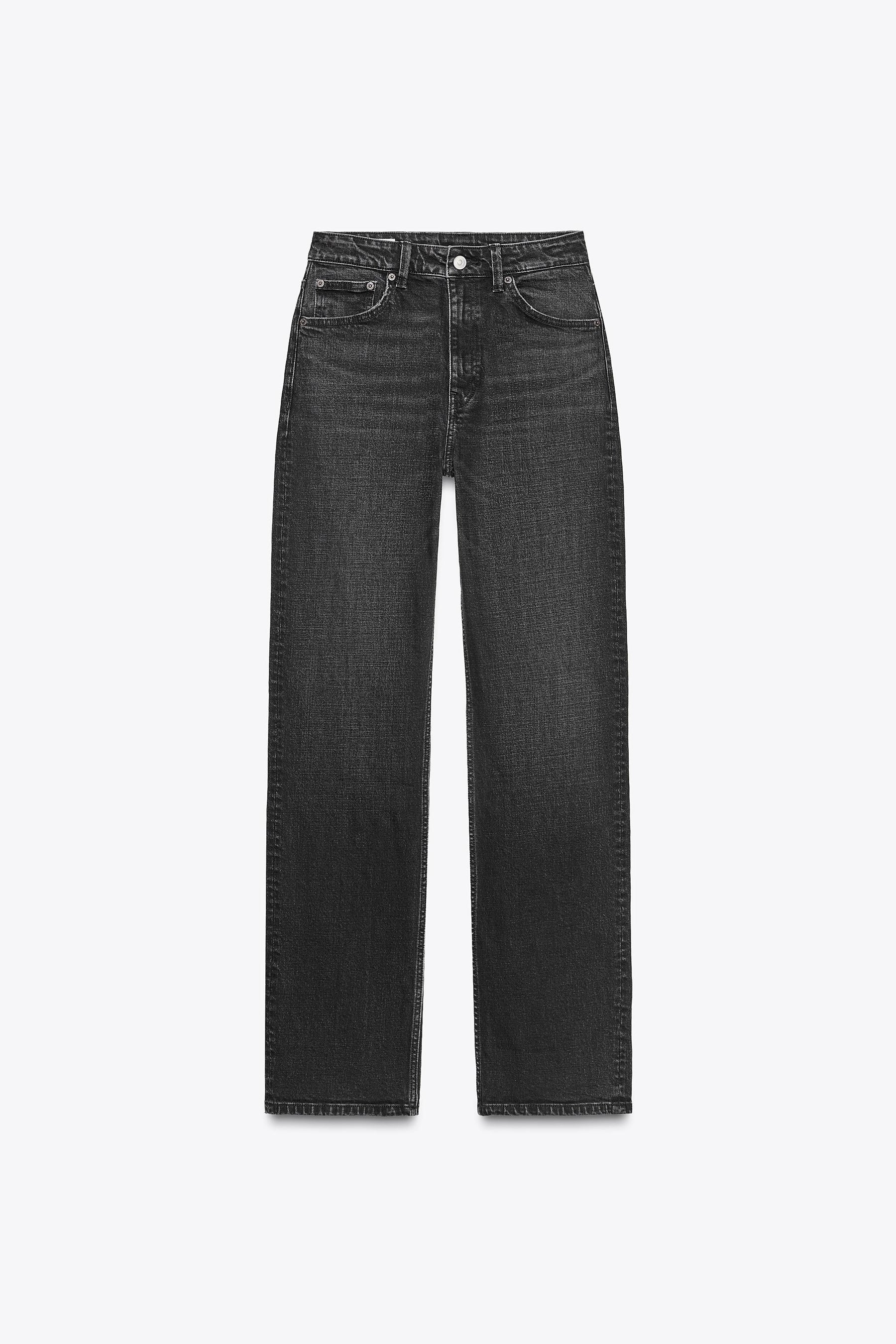 HIGH-WAIST STRAIGHT JEANS