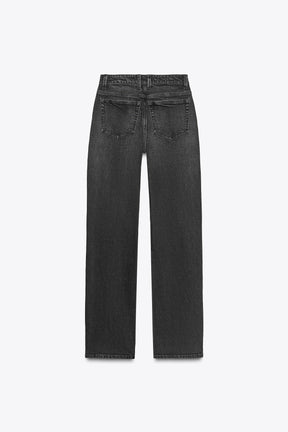 HIGH-WAIST STRAIGHT JEANS