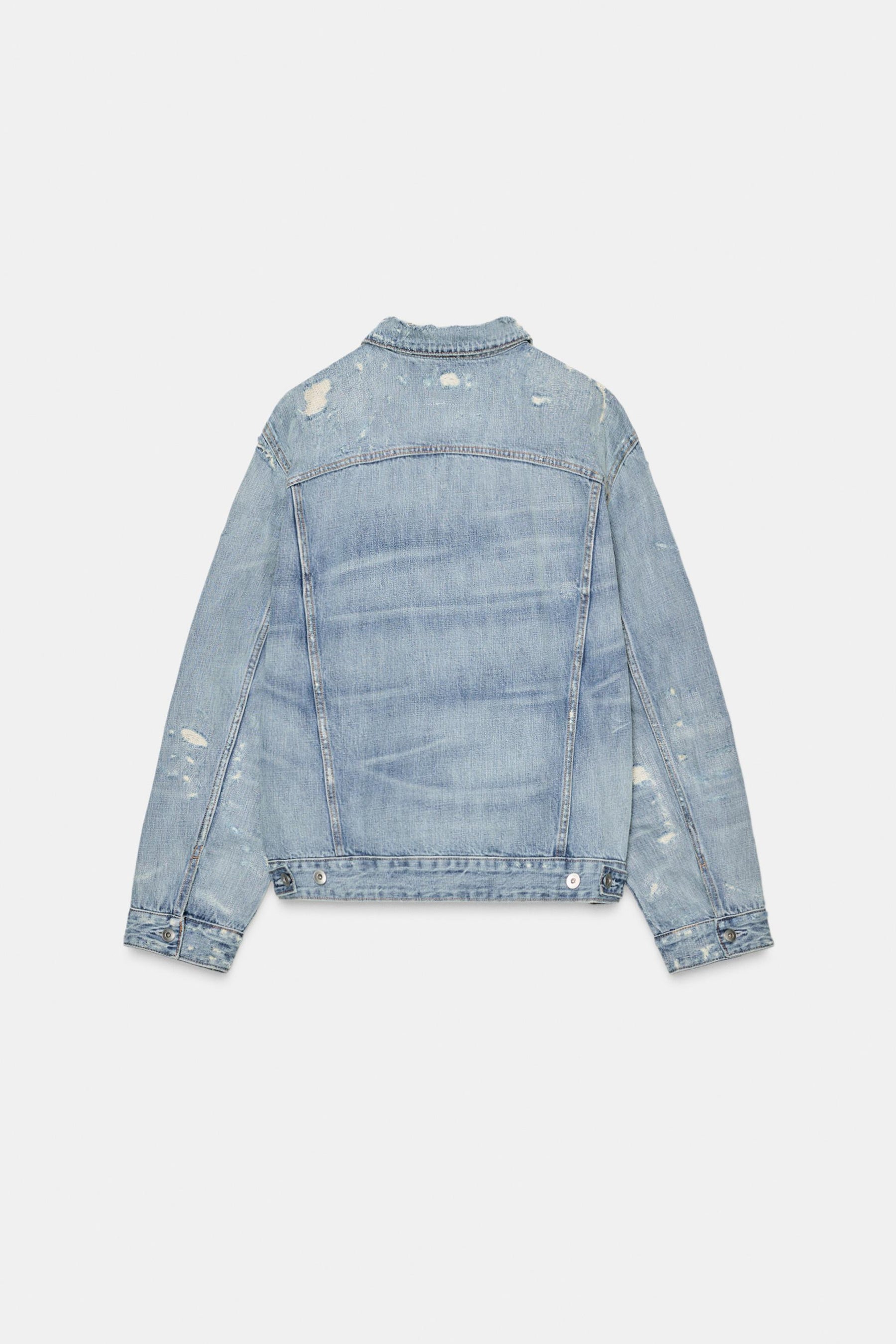 TRF RIPPED DENIM JACKET - Image 4