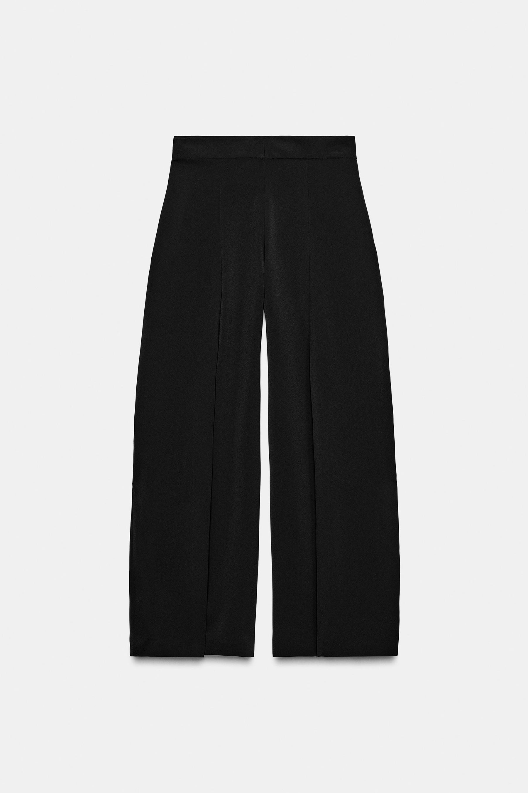 Pleated Wide-Leg Trousers