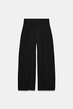 Pleated Wide-Leg Trousers