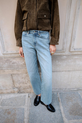 Héich Taille Regular Jeans 