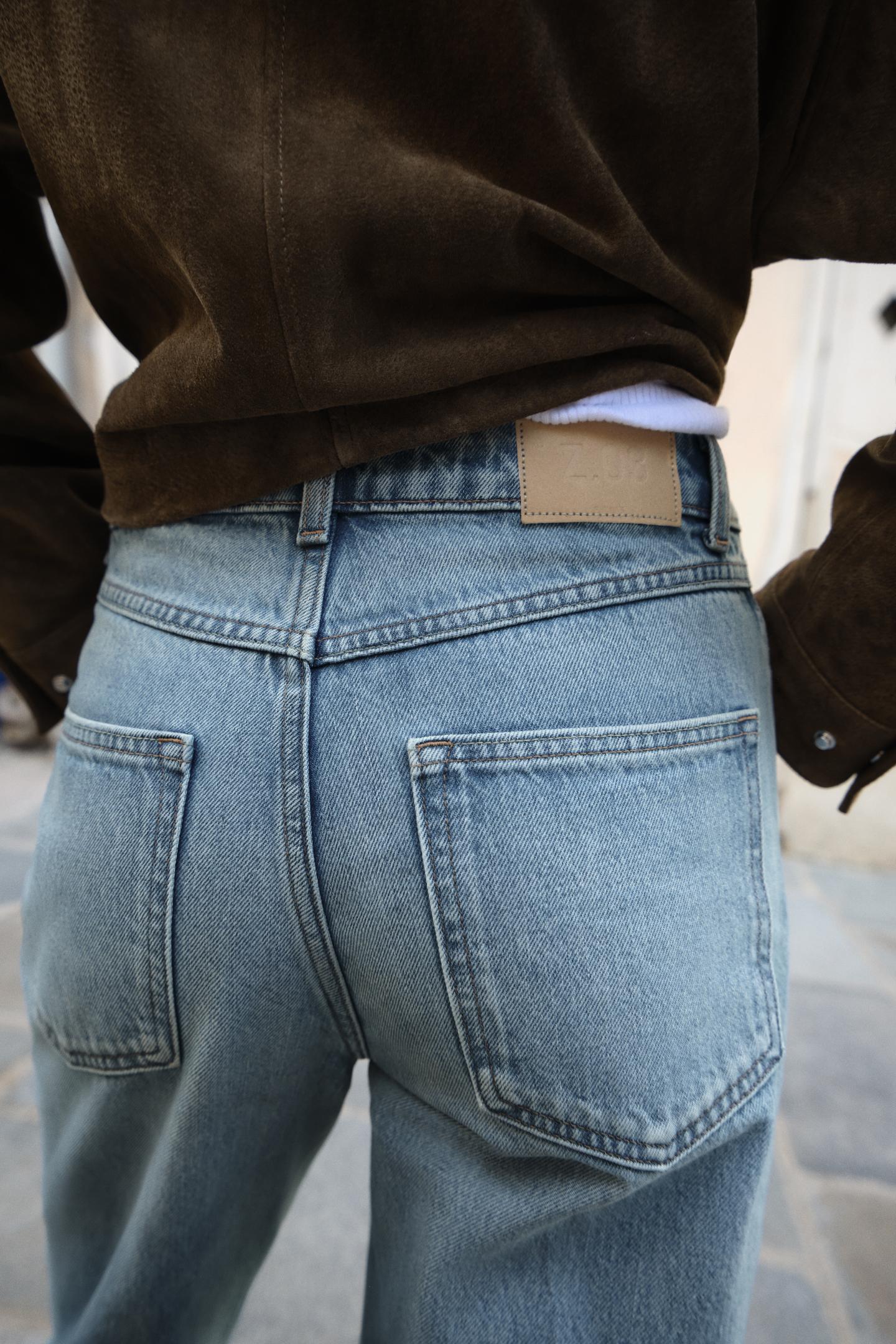 Héich Taille Regular Jeans 