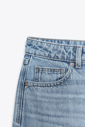 Héich Taille Regular Jeans 