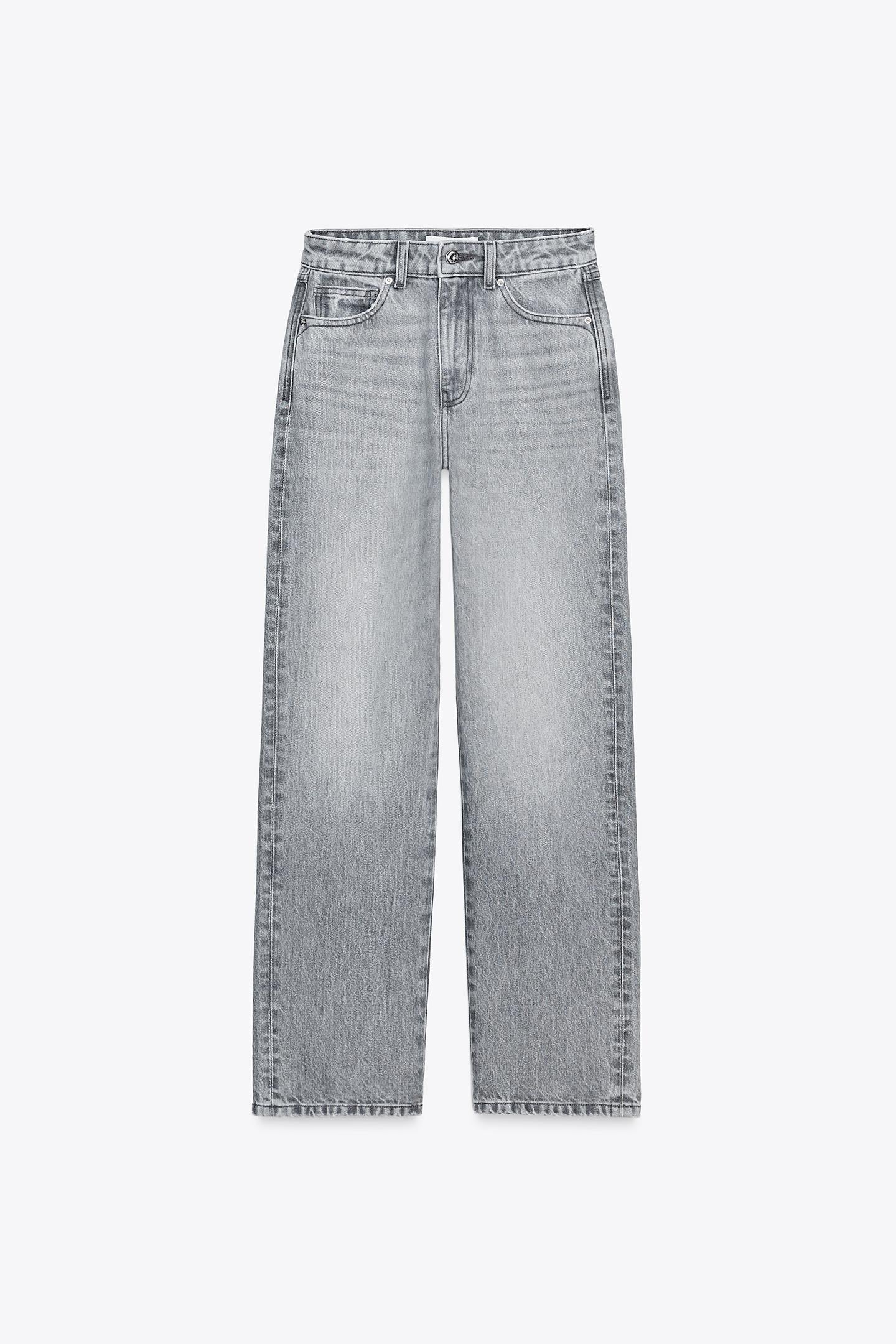 Héich Taille Regular Jeans 