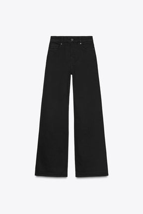 Breet Jeans mat héijer Taille 