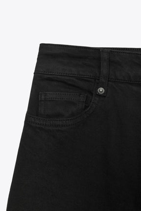 Breet Jeans mat héijer Taille 