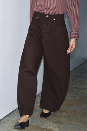 Mid-Waist Balloon Jeans