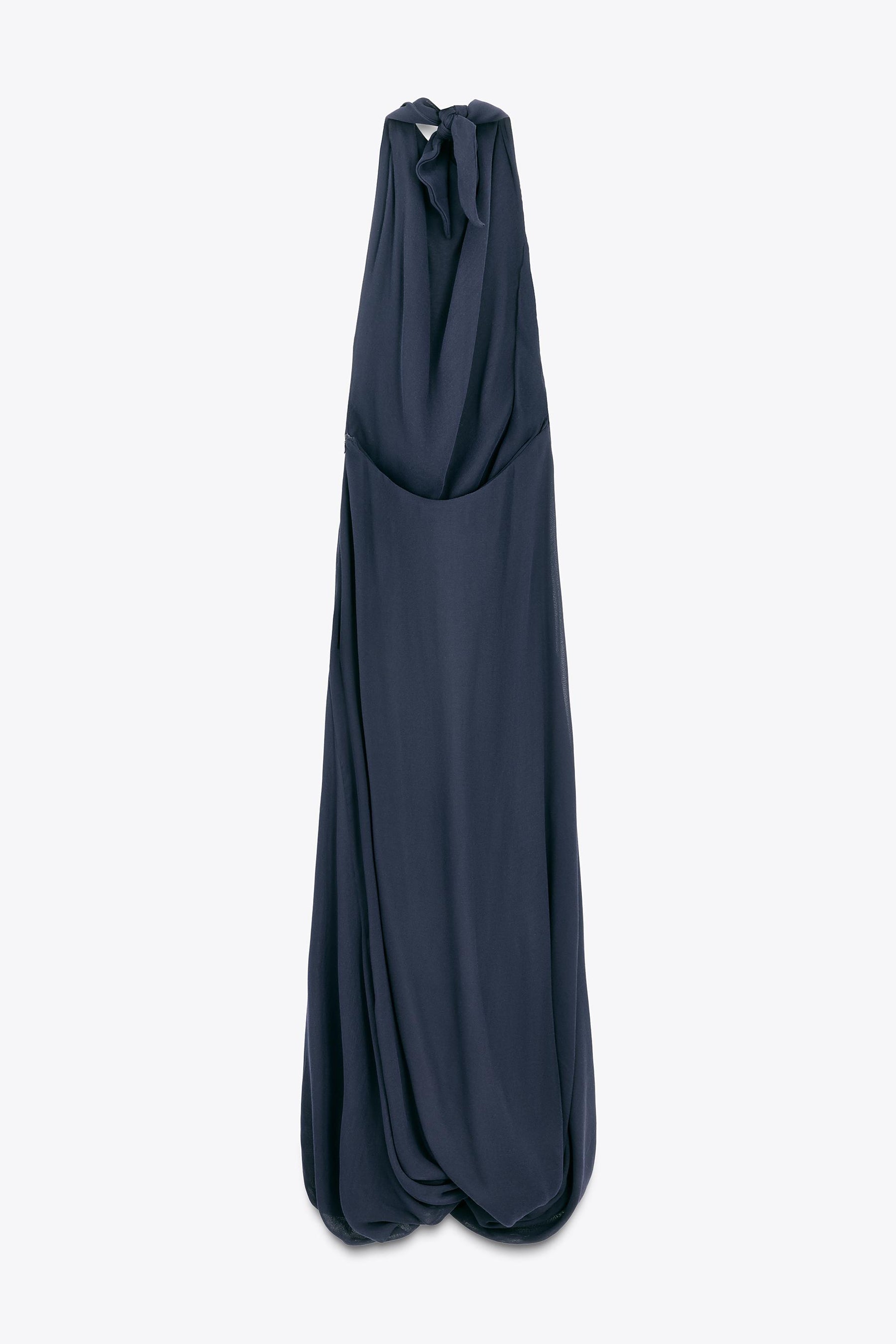 LIMITED EDITION HALTER VOLUME HEM LONG DRESS - Image 5