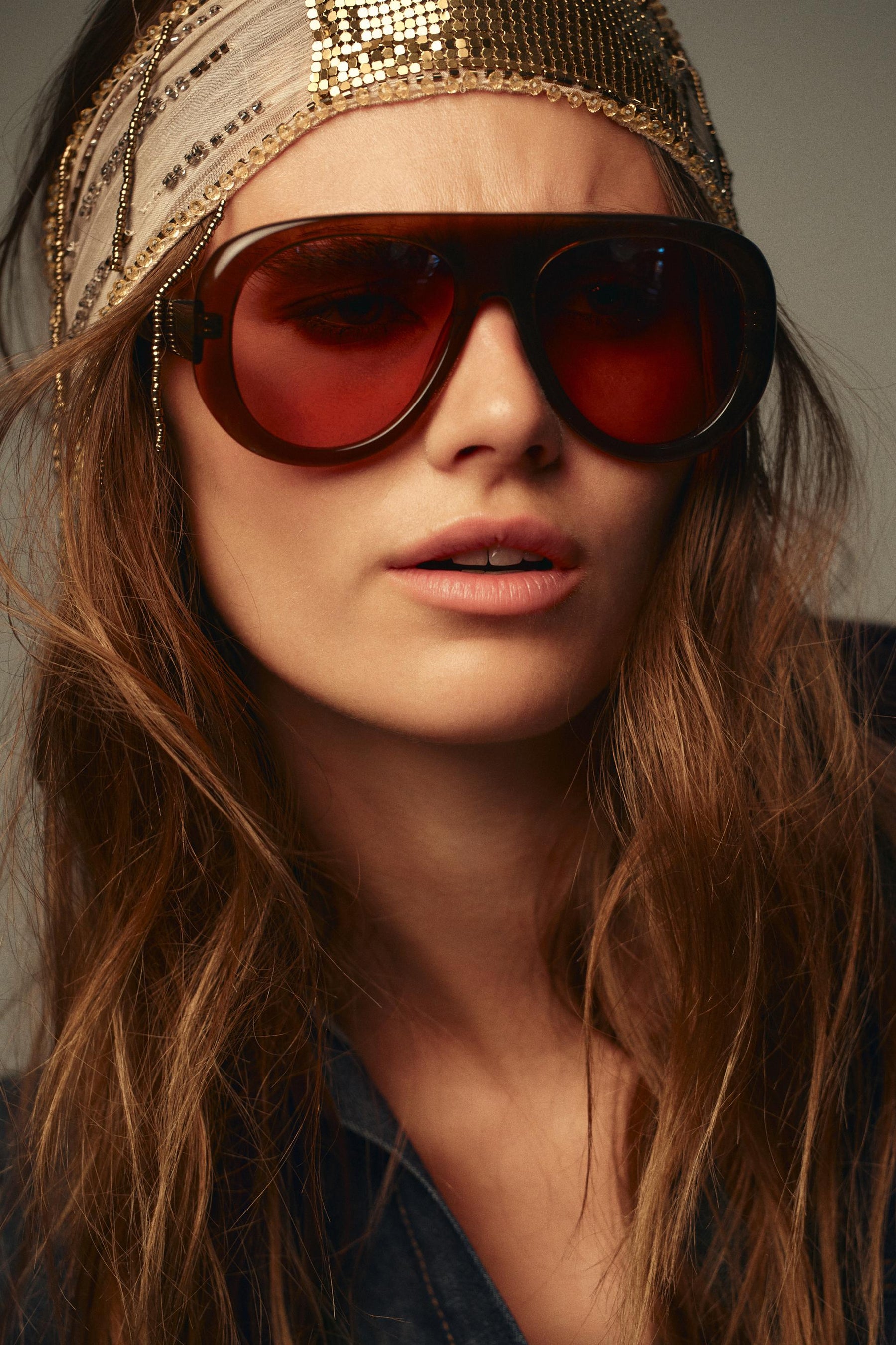 Fitted Denim Puff Sleeve